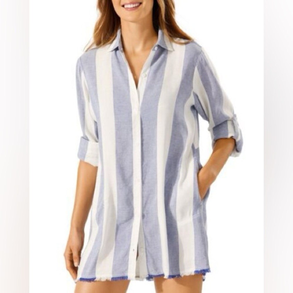 Tommy Bahama Striped Swim suit cover up